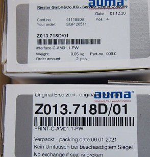 Z013. AUMA Actuator Parts